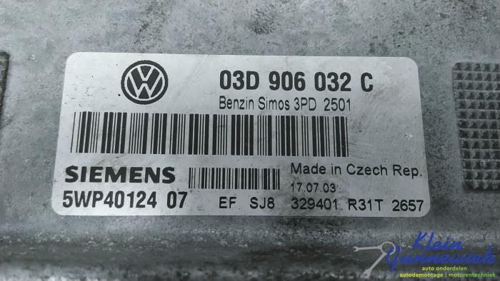 Used Injection computer Volkswagen Polo Price € 51,00 Margin scheme offered by Klein Gunnewiek Autodemontage & Motorentechniek
