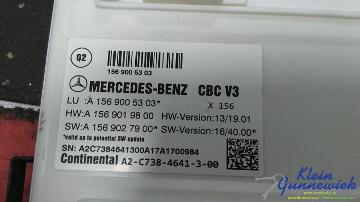 Used Body control computer Mercedes CLA Price € 35,00 Margin scheme offered by Klein Gunnewiek Autodemontage & Motorentechniek