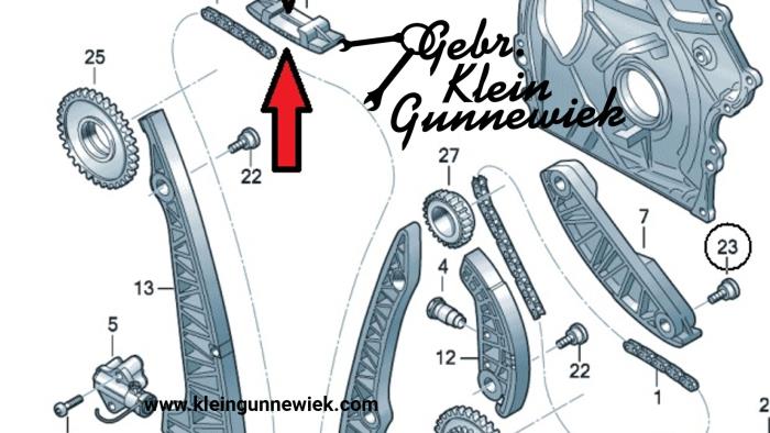 Chain guide from a Volkswagen Golf 2015