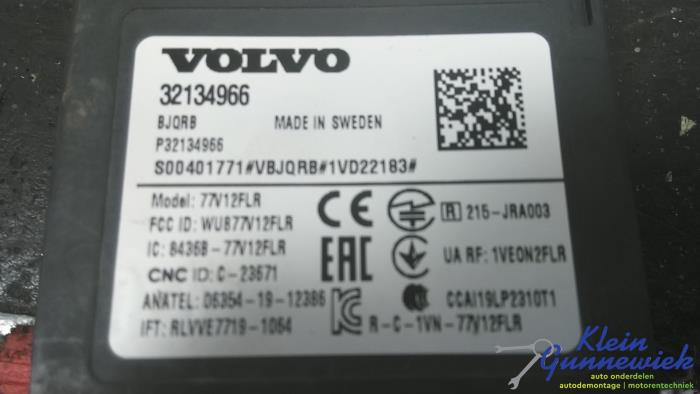 Begagnade Farthållarsensor Volvo XC40 Pris € 179,00 Marginaltabell erbjuds av Klein Gunnewiek Autodemontage & Motorentechniek