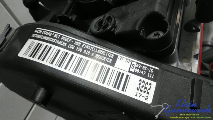 Motor van een Volkswagen Jetta 2016