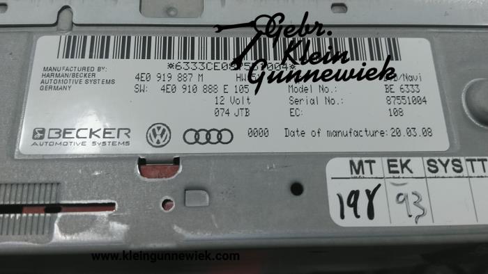 Sistema de navegación de un Audi A4 2008