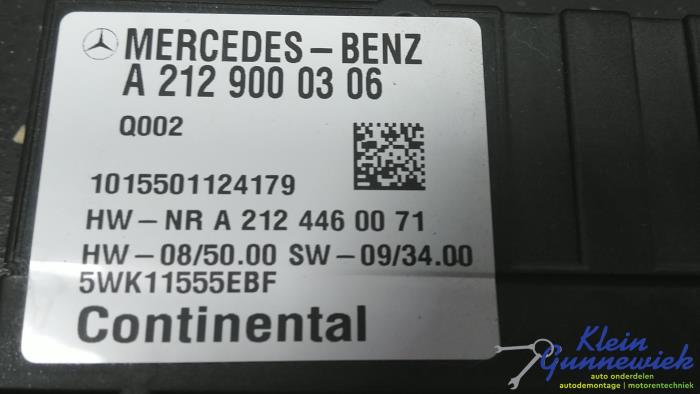 Usagé Module pompe carburant Mercedes E-Klasse Prix € 34,00 Règlement à la marge proposé par Klein Gunnewiek Autodemontage & Motorentechniek