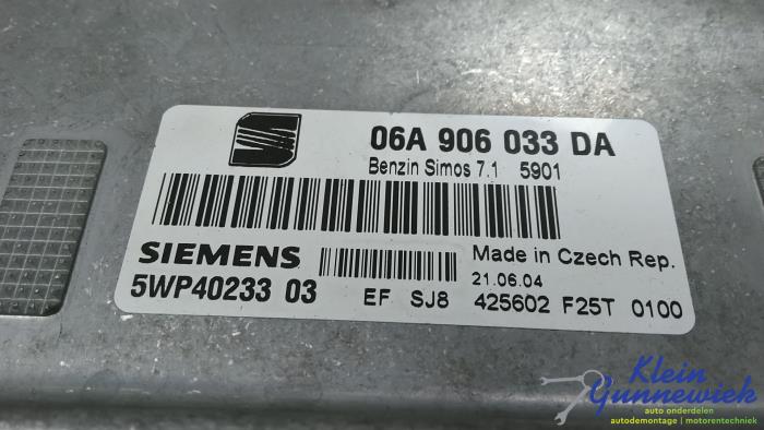 Used Injection computer Seat Altea Price € 38,00 Margin scheme offered by Klein Gunnewiek Autodemontage & Motorentechniek