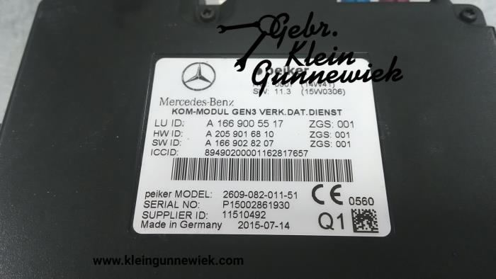 Module téléphone d'un Mercedes C-Klasse 2015