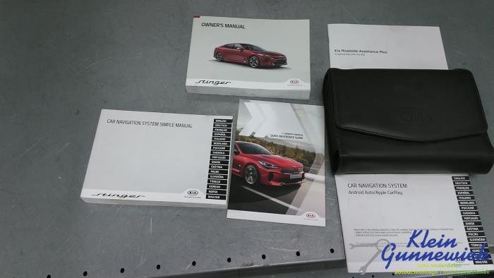 Używane Instrukcja Kia Stinger Cena € 27,00 Procedura marży oferowane przez Klein Gunnewiek Autodemontage & Motorentechniek