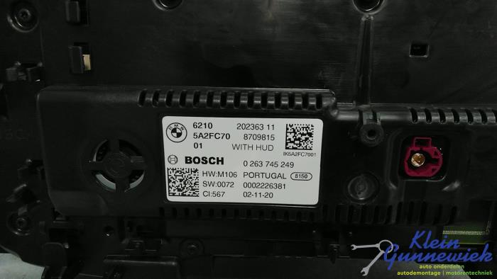 Instrument de bord d'un BMW 3-Serie 2020