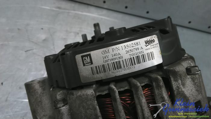 Dynamo d'un Opel Insignia 2012