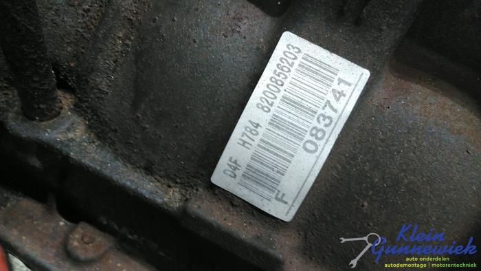 Motor van een Renault Modus 2009
