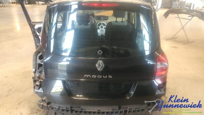 Używane Tylna klapa Renault Modus Cena € 85,00 Procedura marży oferowane przez Klein Gunnewiek Autodemontage & Motorentechniek