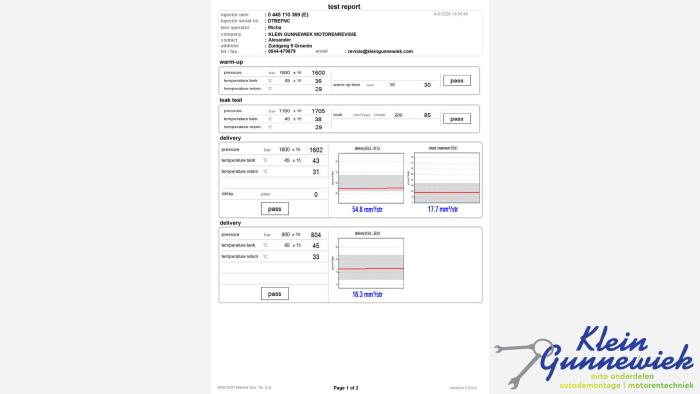 Révisé Injecteurs Audi A3 Prix € 187,55 Prix TTC proposé par Klein Gunnewiek Autodemontage & Motorentechniek