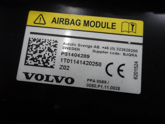 Airbag piétons d'un Volvo V40 (MV) 2.0 D4 16V 2014