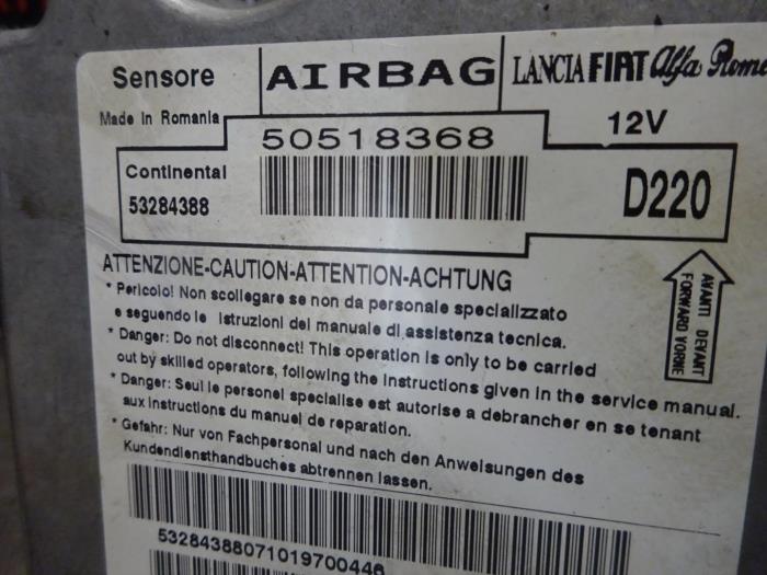 Airbag set+module from a Alfa Romeo MiTo (955) 1.4 Multi Air 16V 2011