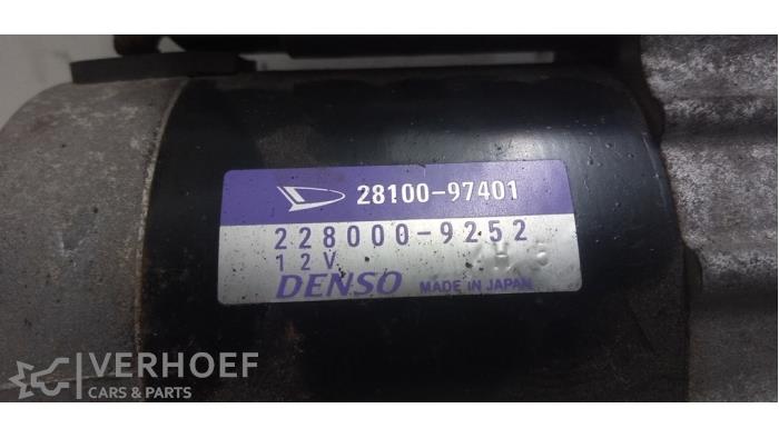 Gebrauchte Anlasser Daihatsu Sirion 2 (M3) 1.3 16V DVVT Preis € 30,00 Margenregelung angeboten von Verhoef Cars & Parts