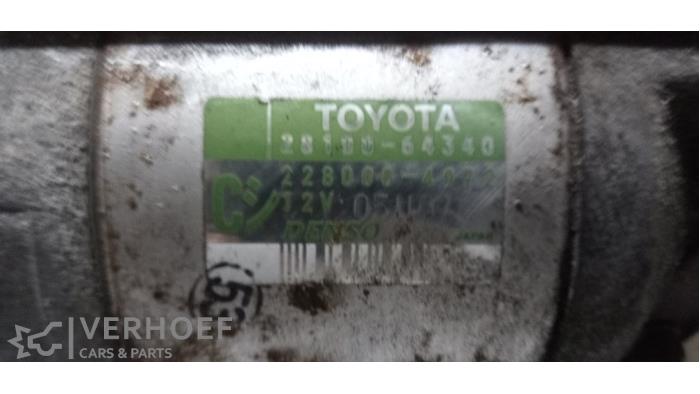 Used Starter Toyota Corolla (E11) 2.0 D Price on request offered by Verhoef Cars & Parts