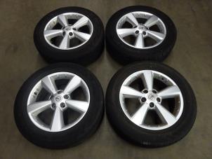 Used Set of sports wheels Nissan Qashqai (J10) 1.6 16V Price on request offered by Verhoef Cars & Parts