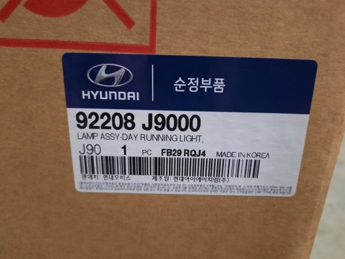 Swiatlo do jazdy dziennej prawe z Hyundai Kona 2018