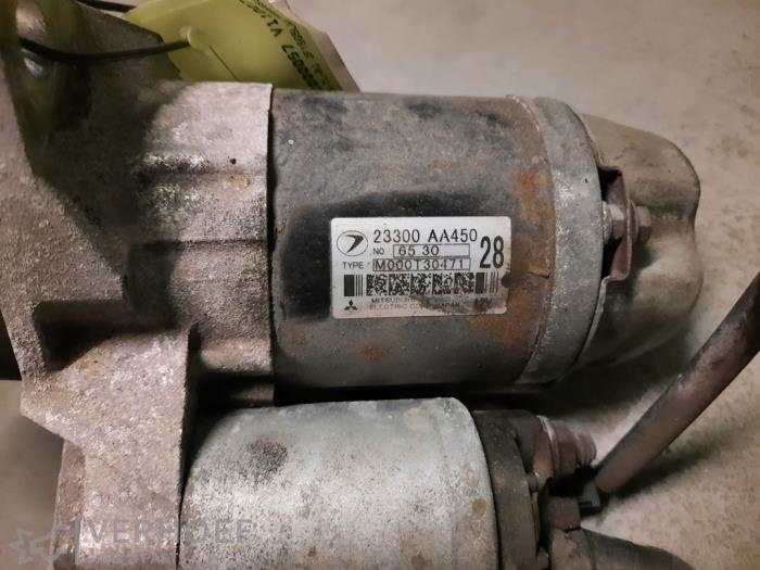 Usados Motor de arranque Subaru Forester (SG) 2.0 16V X Precio € 40,00 Norma de margen ofrecido por Verhoef Cars & Parts