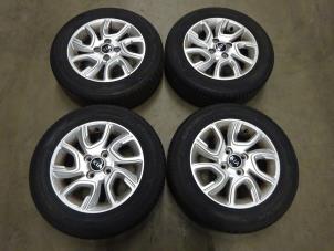 Used Sport rims set + tires Kia Picanto (JA) 1.0 12V Price on request offered by Verhoef Cars & Parts