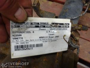 Bakre differential från en Nissan Vanette (C23) 2.3 D E/Cargo 2002