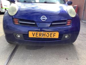Begagnade Främre stötfångare Nissan Micra (K12) 1.2 16V Pris € 150,00 Marginaltabell erbjuds av Verhoef Cars & Parts