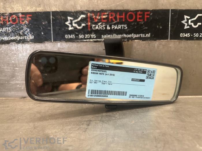 Używane Lusterko wewnetrzne Nissan Note (E12) 1.2 68 Cena na żądanie oferowane przez Verhoef Cars & Parts