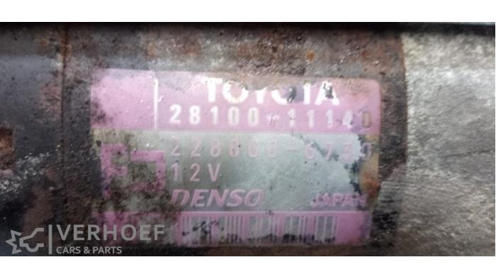 Used Starter Toyota Corolla (E11) 1.3 16V Price on request offered by Verhoef Cars & Parts