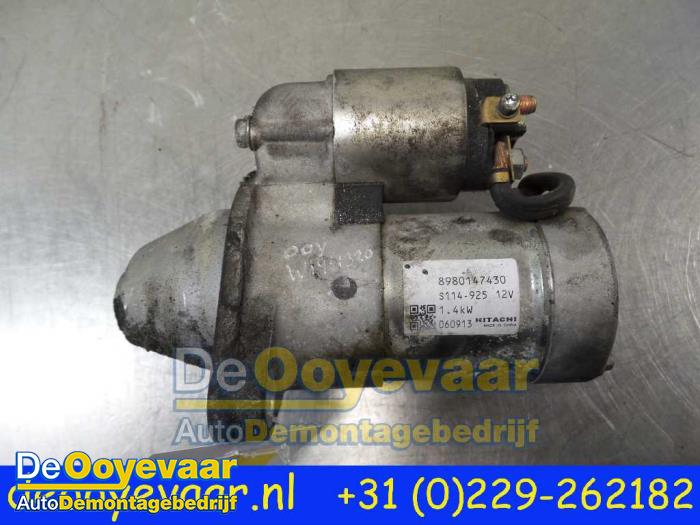 Gebrauchte Anlasser Opel Meriva (A) 1.7 CDTI 16V Preis € 15,00 Margenregelung angeboten von Autodemontagebedrijf De Ooyevaar