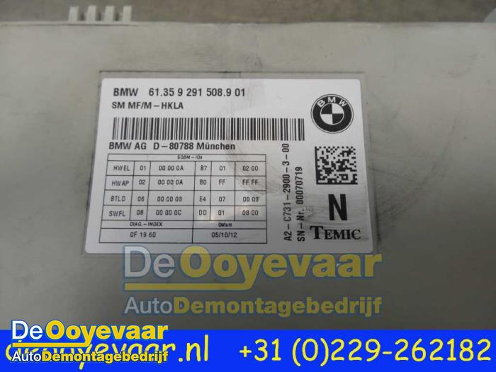 Ordinateur siège d'un BMW 7 serie (F01/02/03/04) 740d xDrive 24V 2012