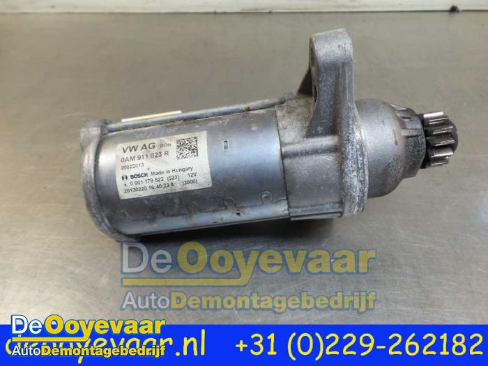 Usagé Démarreur Volkswagen Golf VII (AUA) 1.4 TSI 16V Prix € 15,00 Règlement à la marge proposé par Autodemontagebedrijf De Ooyevaar