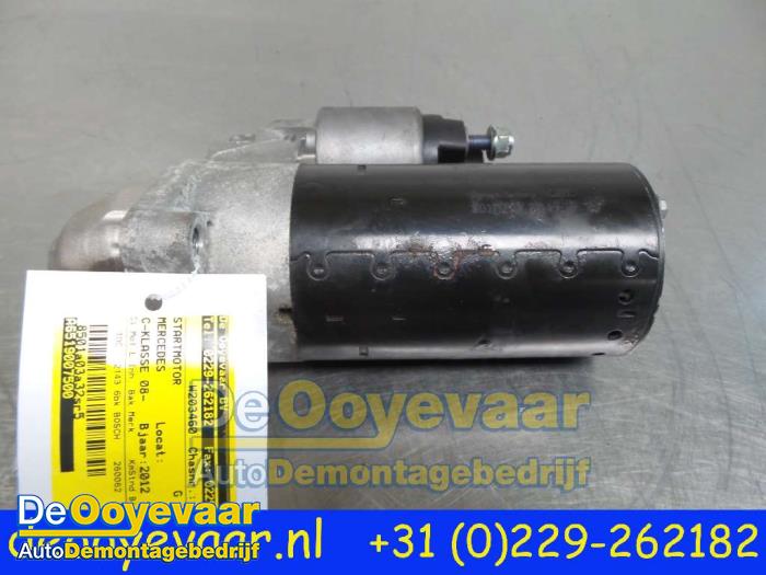 Used Starter Mercedes C (W204) 2.2 C-220 CDI 16V BlueEFFICIENCY Price € 15,00 Margin scheme offered by Autodemontagebedrijf De Ooyevaar