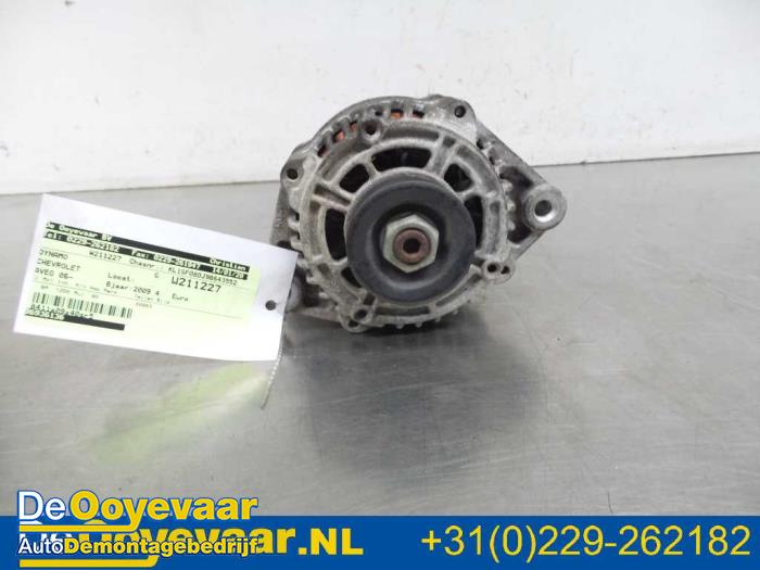 Begagnade Dynamo Chevrolet Aveo (250) 1.2 16V Pris € 19,99 Marginaltabell erbjuds av Autodemontagebedrijf De Ooyevaar