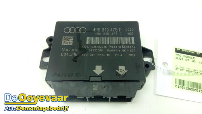 Usados Módulo PDC Audi A7 Sportback (4GA/4GF) 3.0 V6 24V TFSI Quattro Precio € 19,99 Norma de margen ofrecido por Autodemontagebedrijf De Ooyevaar