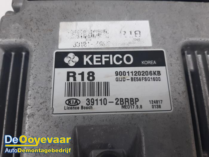Cerradura de contacto y ordenador de un Kia Cee'd Sportswagon (JDC5) 1.6 GDI 16V 2012