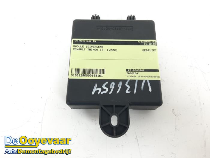 Używane Modul (rózne) Renault Twingo III (AH) 1.0 SCe 75 12V Cena € 29,99 Procedura marży oferowane przez Autodemontagebedrijf De Ooyevaar
