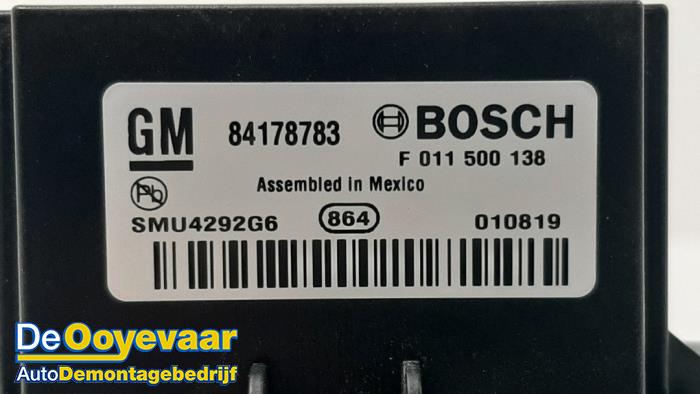 Heater resistor from a Opel Zafira Tourer (P12) 1.6 CDTI 16V 136 2019