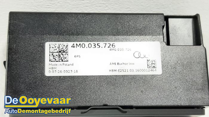 AUX / USB-Anschluss van een Audi A4 Avant (B9) 2.0 TDI Ultra 16V 2016