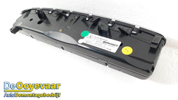 Heater control panel Mercedes E E-200d 2.0 Turbo 16V - A2139054707 ...