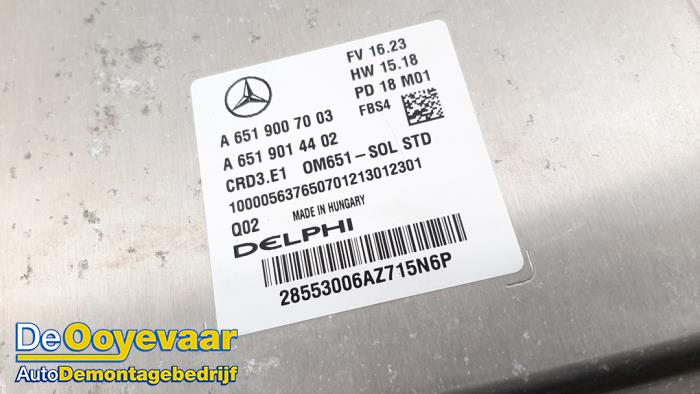 Engine management computer from a Mercedes-Benz CLA Shooting Brake (117.9) 2.2 CLA-200 CDI, 200 d 16V 2018