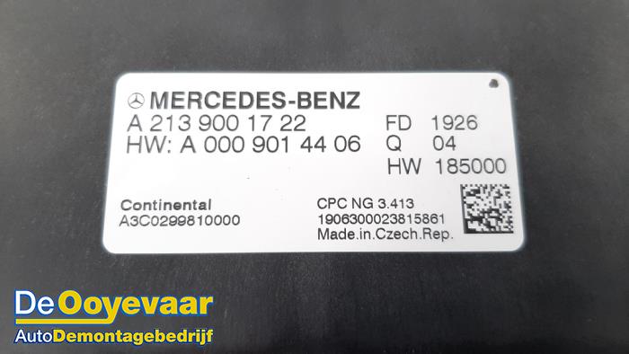 Ordenador de caja automática de un Mercedes-Benz C (W205) C-180 1.5 EQ Boost 2020