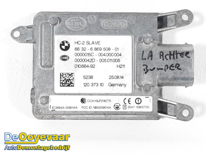 Begagnade Radarsensor BMW 7 serie (F01/02/03/04) 740i,Li 24V Pris € 59,99 Marginaltabell erbjuds av Autodemontagebedrijf De Ooyevaar