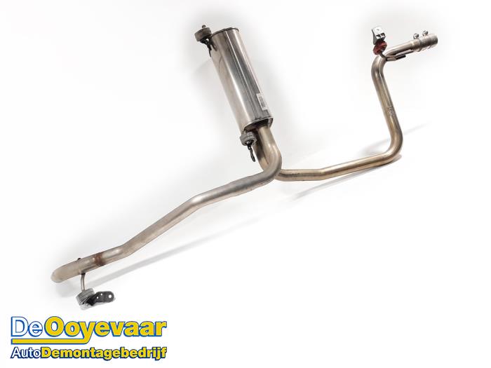 Exhaust middle silencer from a Volkswagen Caddy Cargo V (SBA/SBH) 2.0 TDI BlueMotionTechnology 2021