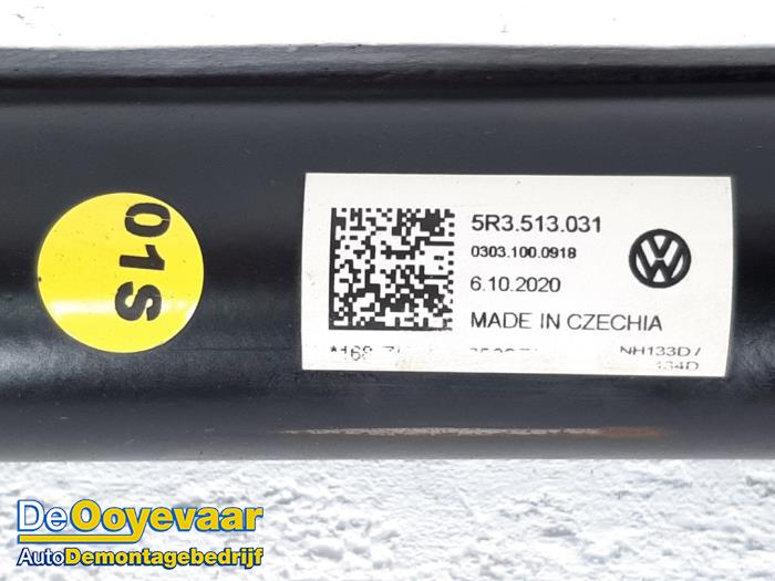Rear shock absorber, left from a Volkswagen Caddy Cargo V (SBA/SBH) 2.0 TDI BlueMotionTechnology 2021