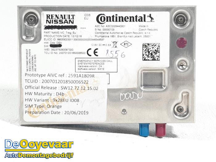 Używane Modul GPS Renault Captur II (RJB) 1.3 TCE 130 16V Cena € 99,99 Procedura marży oferowane przez Autodemontagebedrijf De Ooyevaar