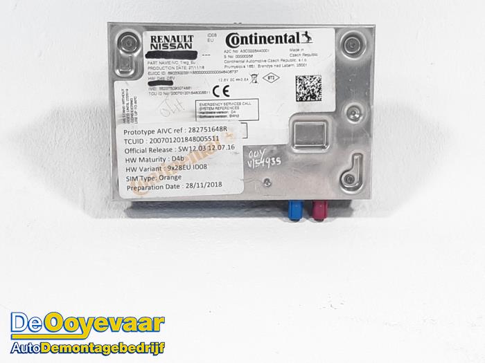 Używane Modul GPS Dacia Duster (SR) 1.5 dCi 109 4x4 Cena € 79,99 Procedura marży oferowane przez Autodemontagebedrijf De Ooyevaar