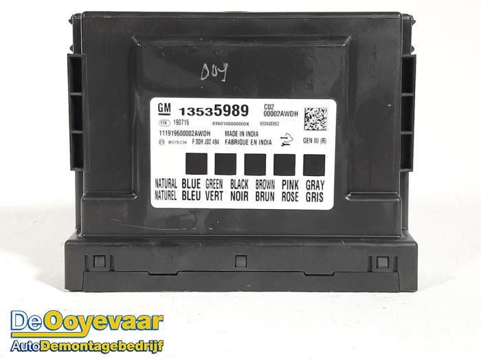 Used Body control computer Opel Insignia Sports Tourer Price € 29,99 Margin scheme offered by Autodemontagebedrijf De Ooyevaar