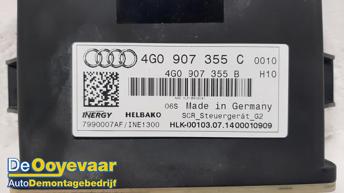 Ordinateur Adblue d'un Audi A7 Sportback (4GA/4GF) 3.0 TDI V6 24V biturbo Quattro 2015