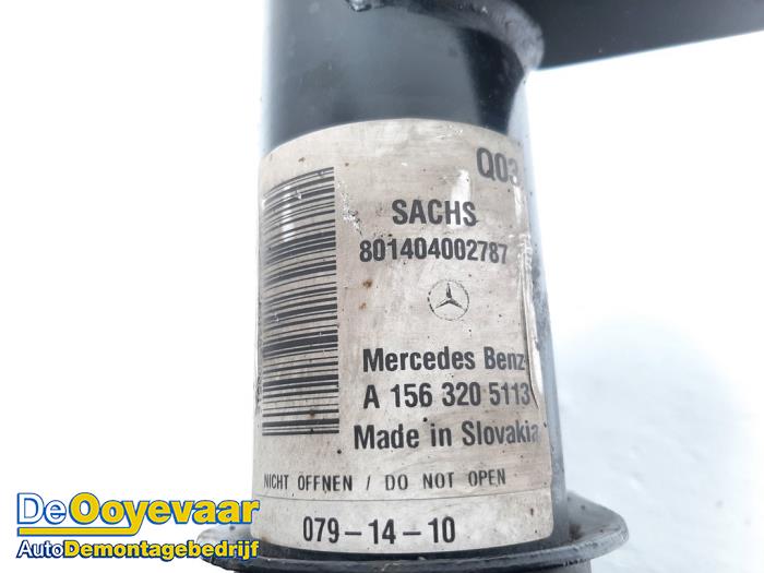 Front shock absorber rod, left Mercedes GLA 2.2 220 CDI 16V 4  