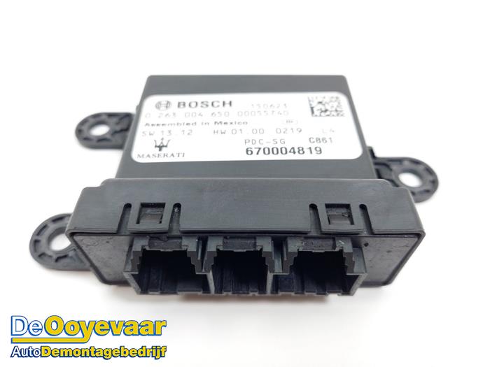 Begagnade PDC-modul Maserati Ghibli III 3.0 Diesel Pris € 39,99 Marginaltabell erbjuds av Autodemontagebedrijf De Ooyevaar
