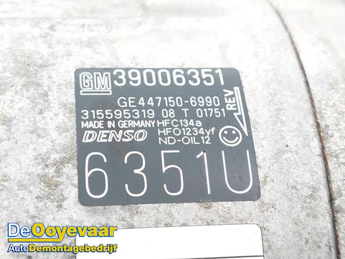Pompe clim d'un Opel Corsa E 1.3 CDTi 16V ecoFLEX 2016